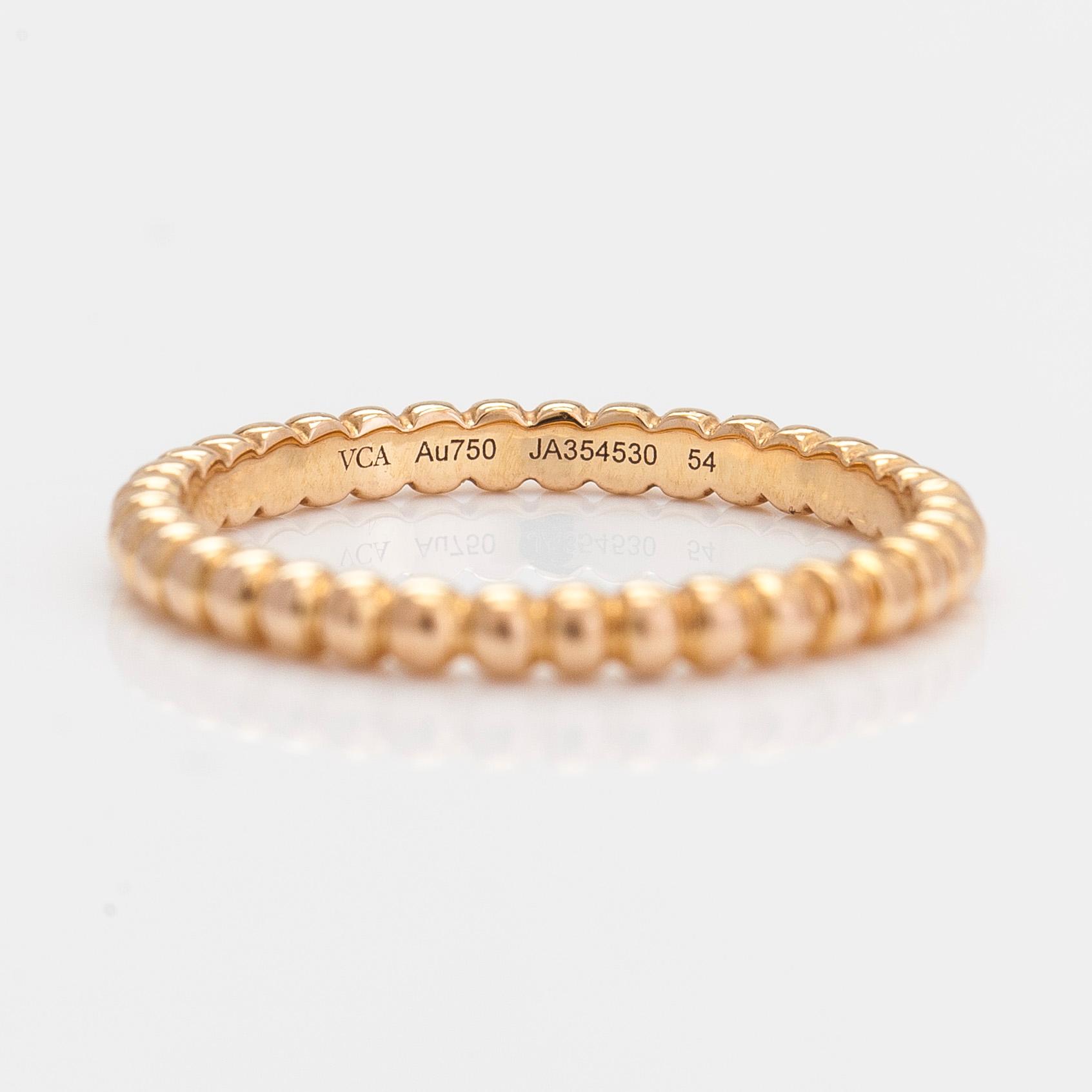 Van Cleef & Arpels, ring, "Perlée", 18K guld.