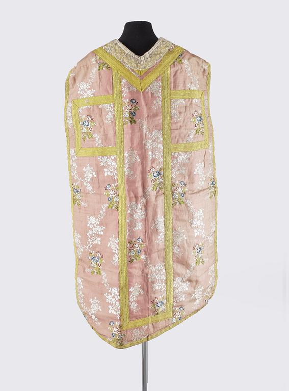 MÄSSHAKE samt STOLA, textil, 1800-tal.