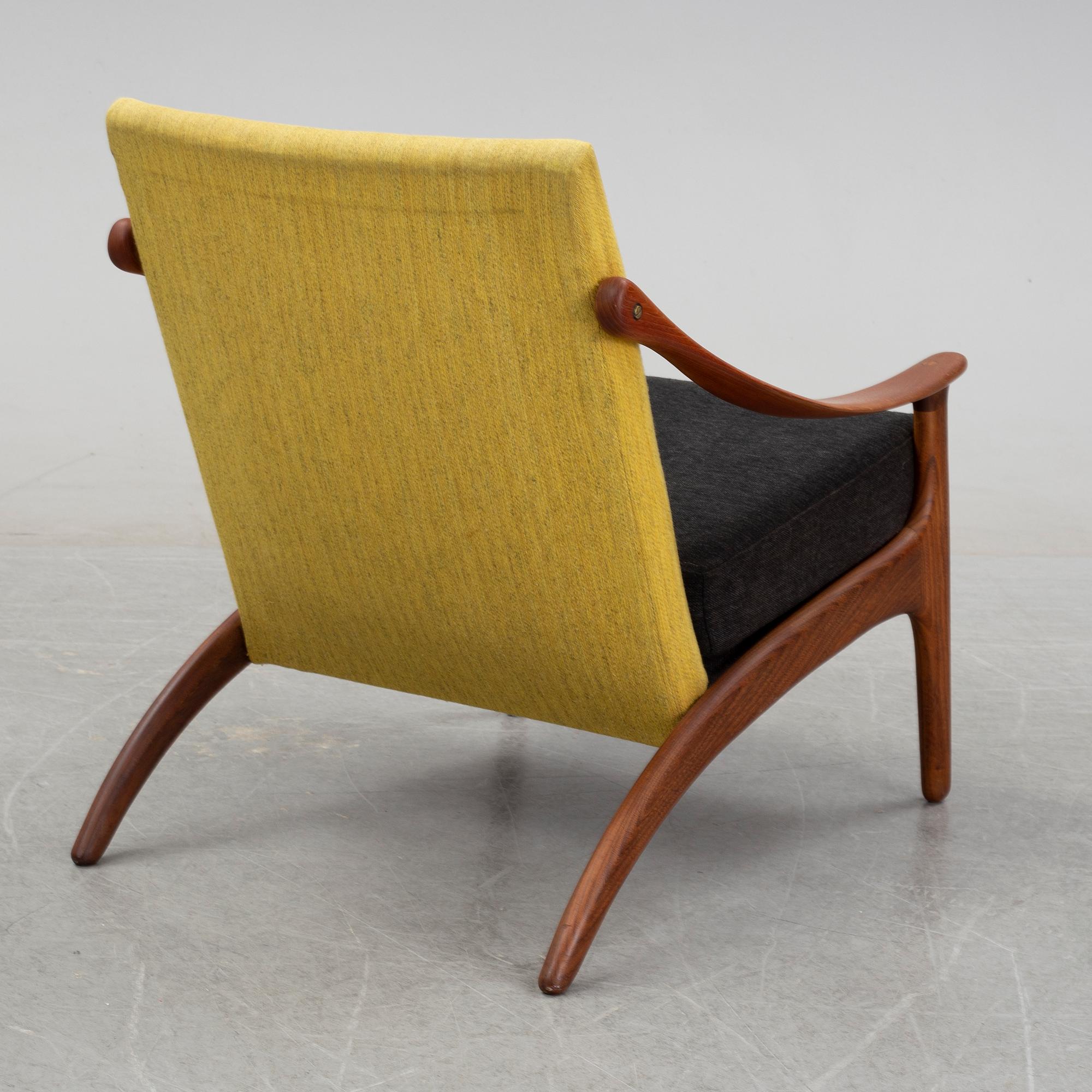 Arne Hovmand-Olsen, a 'Lean Back Chair' for P Mikkelsen, Denmark, second half of the 20th century.