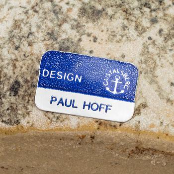 PAUL HOFF, a stoneware sculpture of a "Strix Nebulosa" owl, no 377, Gustavsberg studio, Sweden 1986.