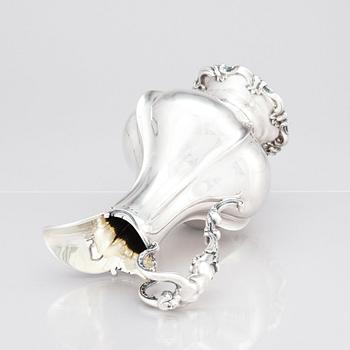 Christian Hammer, kanna, silver, Stockholm 1857.