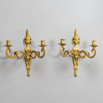 A pair of early 20th century wall candelabra.