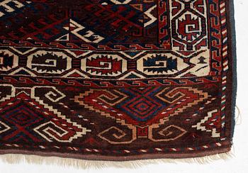 Carpet, Yomoud, antique, approx. 325 x 186 cm.