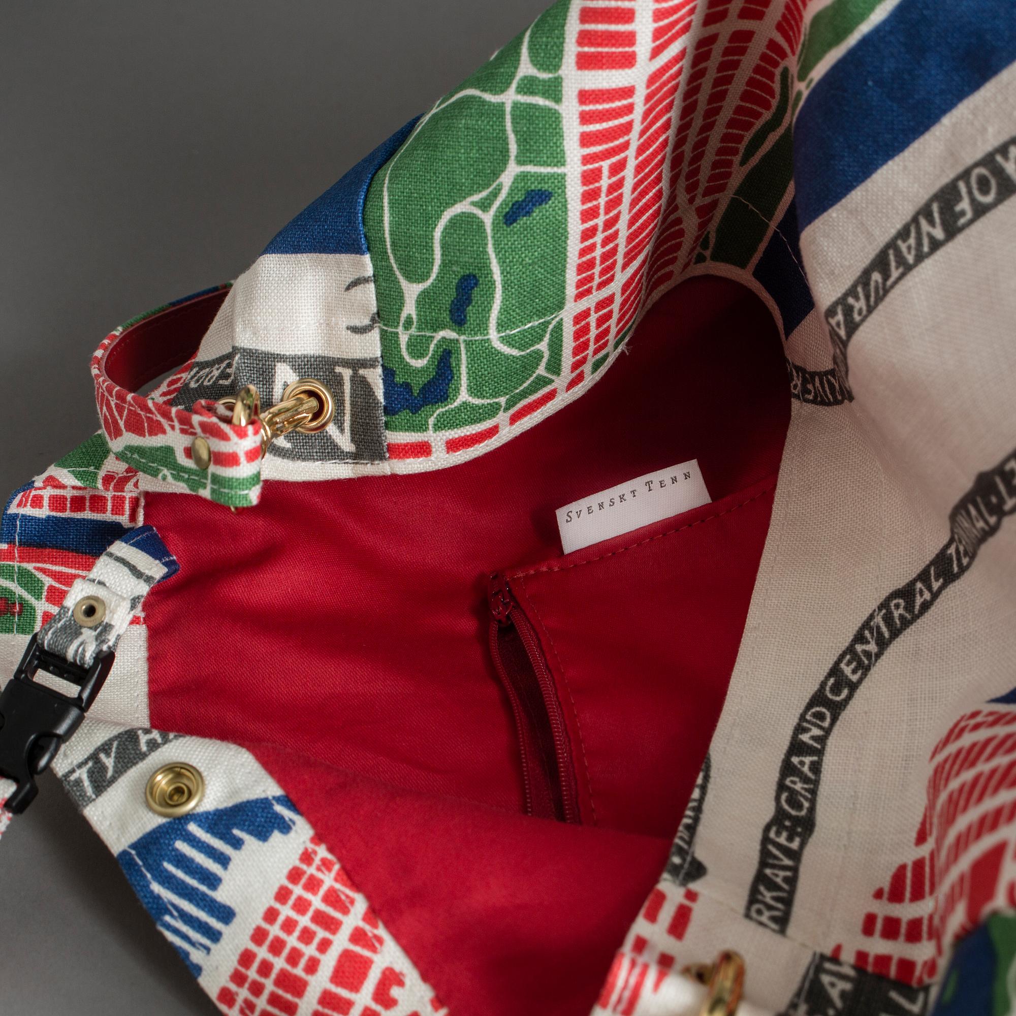 SVENSKT TENN, väska samt portmonnä, "New York".