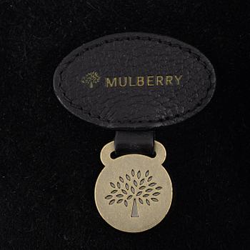 Mulberry, a black, embossed leather 'Bayswater' handbag.