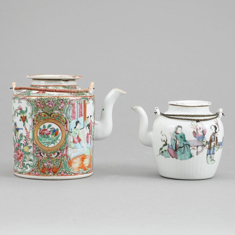 KANNOR, 2 st, varav en Kanton, 1800/1900-tal.