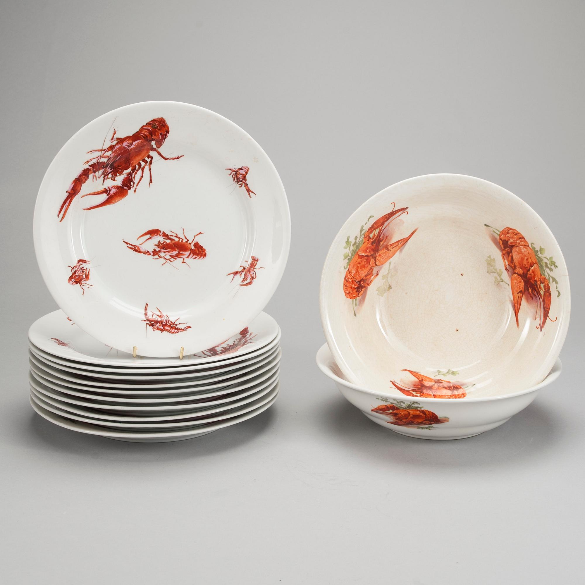 FAT OCH SKÅL, 11 + 2 st, Arabia. 1920-tal.