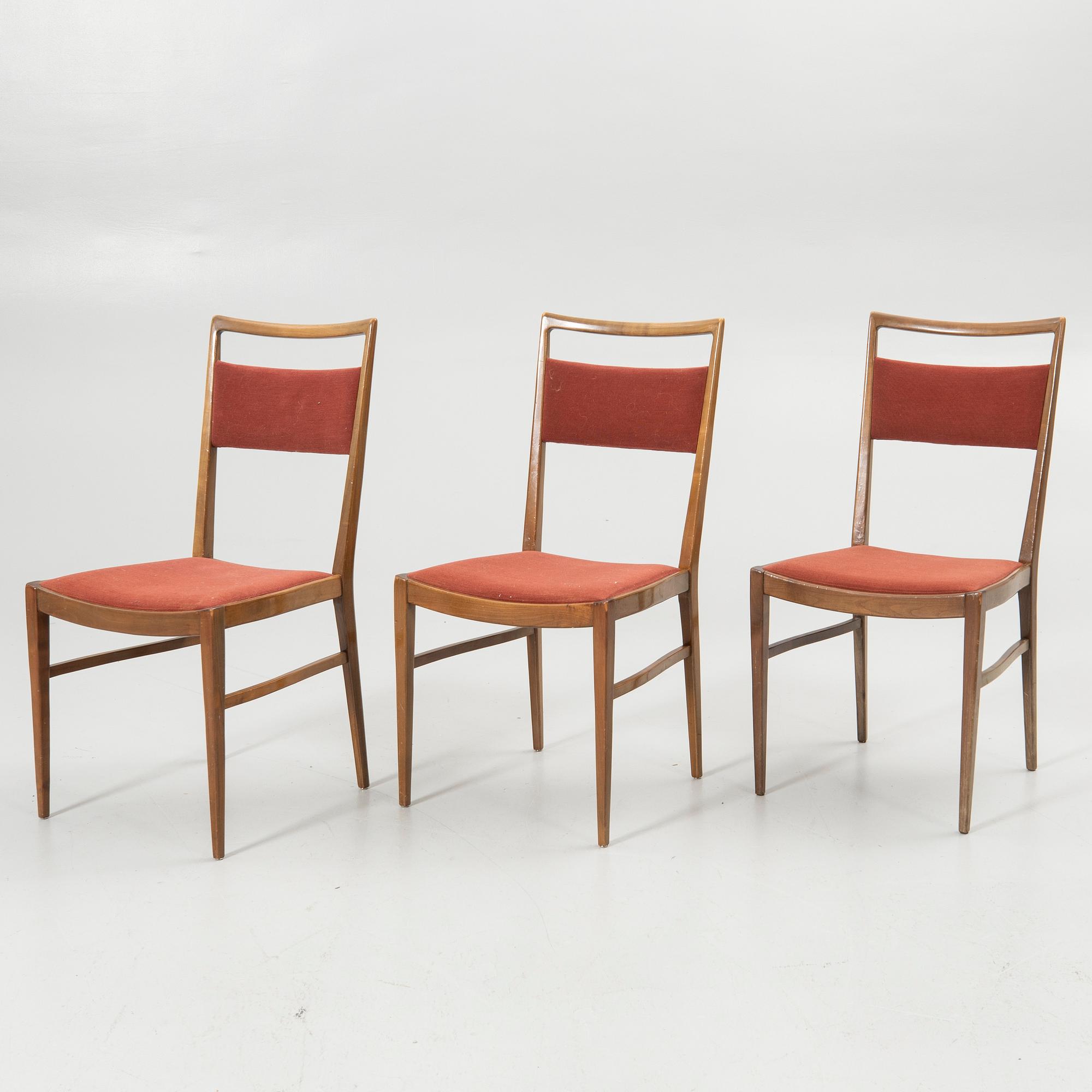 Dining chairs, 6, Denmark, 1950s/60s.
