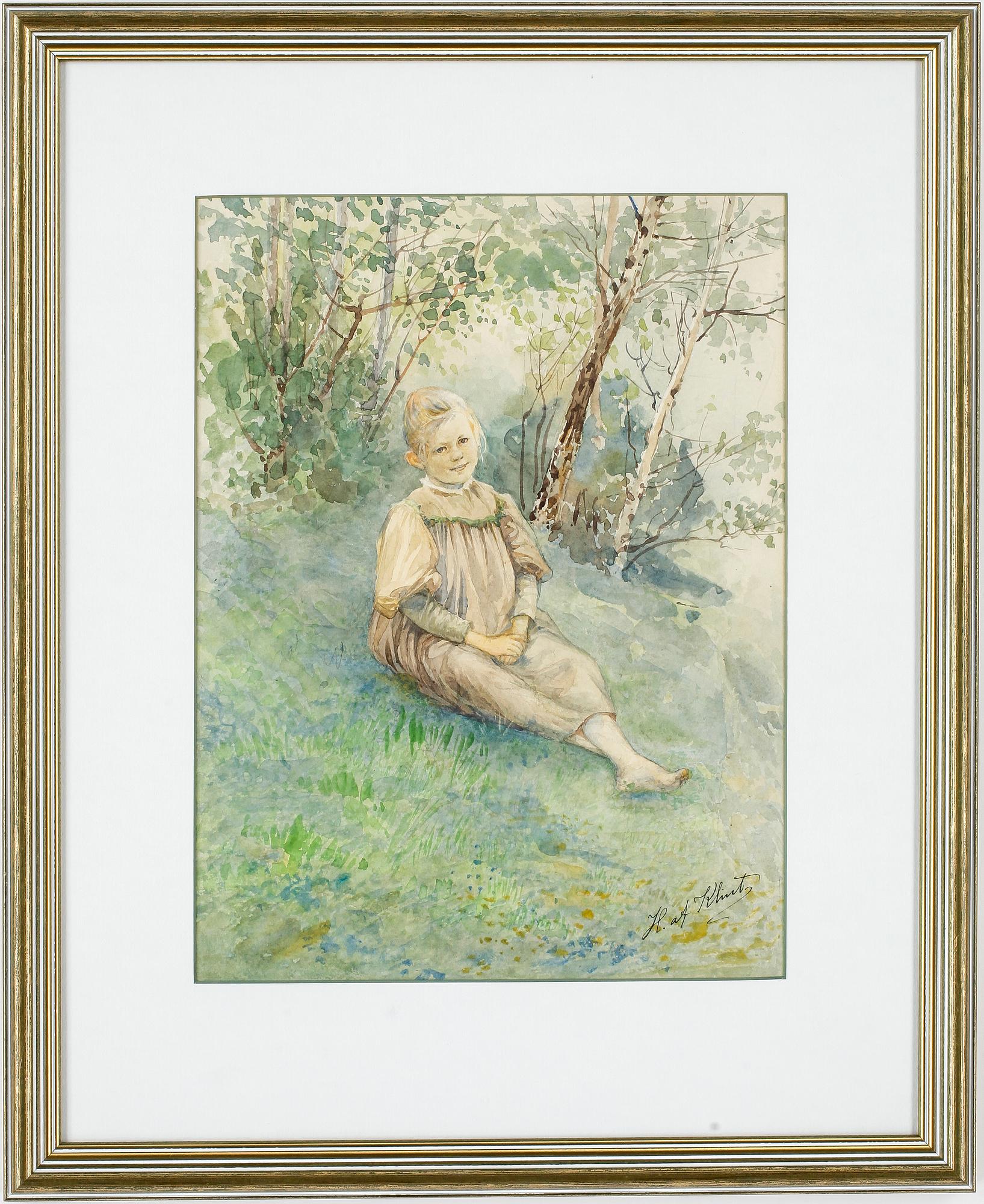 HILMA af KLINT, akvarell, signerad.