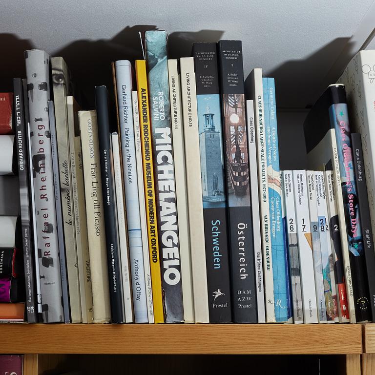 Björn Springfeldt's art library.