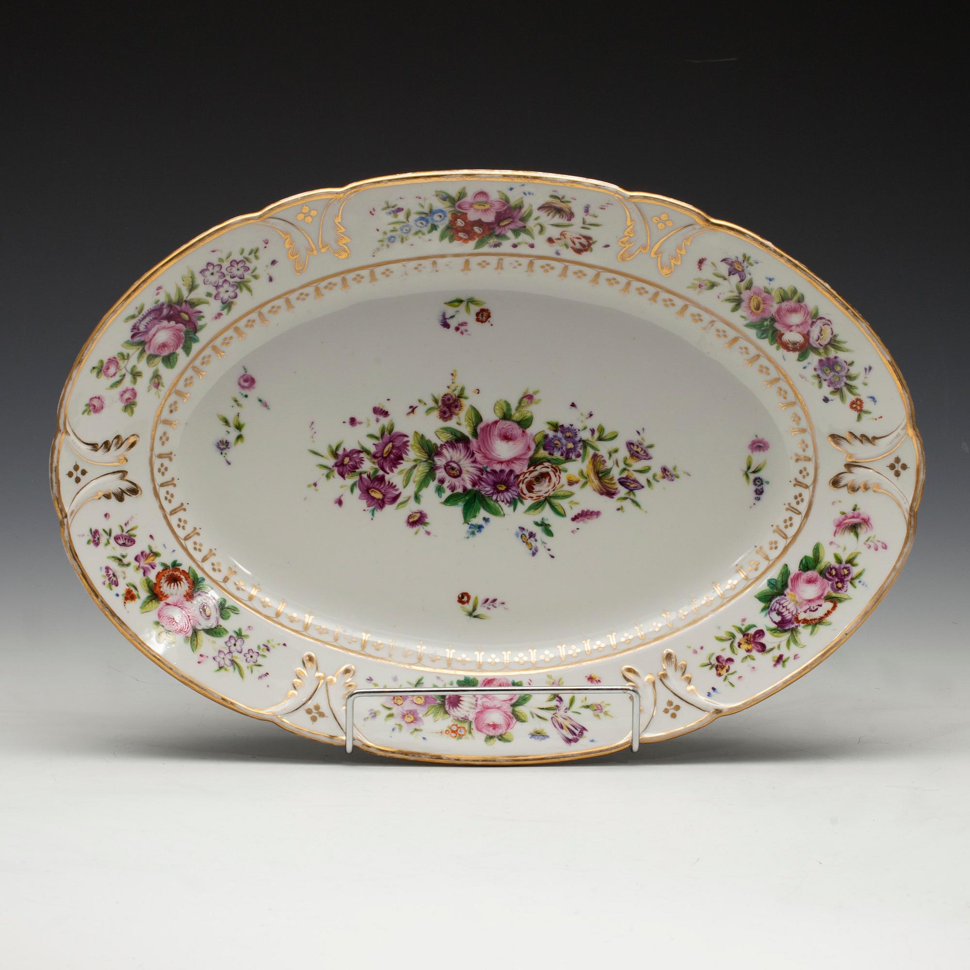 TALLRIKAR, 2 st, OCH STEKFAT, Frankrike/Ryssland, empire 1800-talets början.