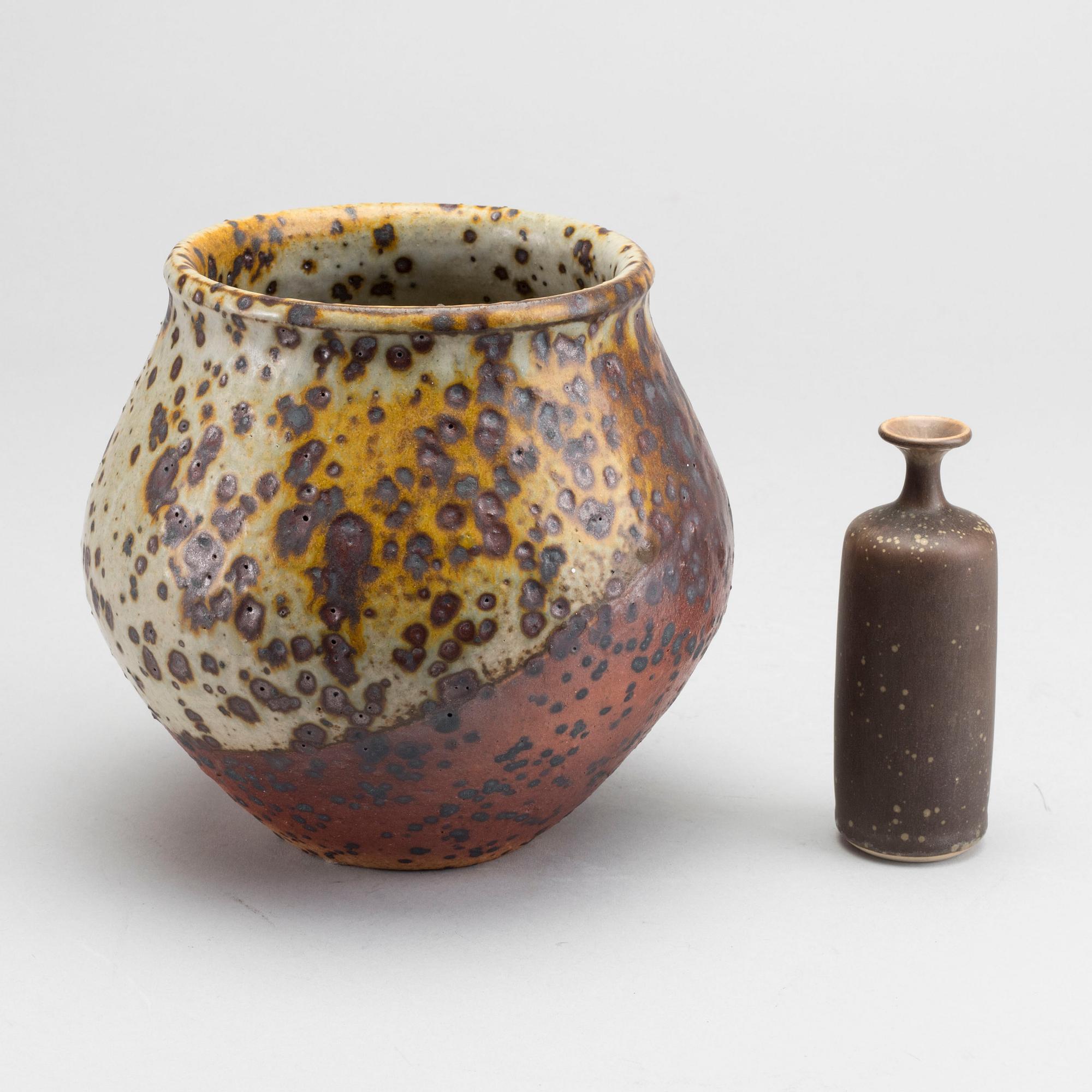 ROLF PALM, vaser 2 st, signerade, Mölle,