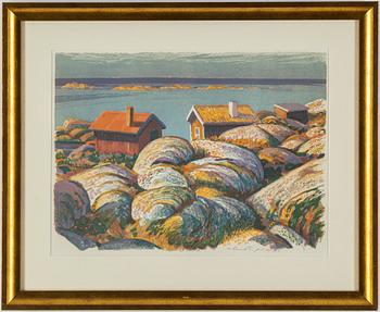 ROLAND SVENSSON, colour lithograph, signed and no. p.t. 1963.