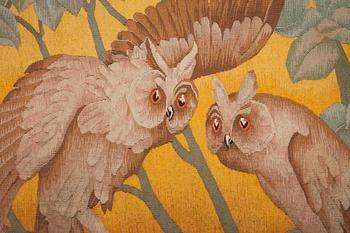 TAPESTRY. Tapestry weave. 97 x 111,5 cm. Europe around 1900. Art nouveau.