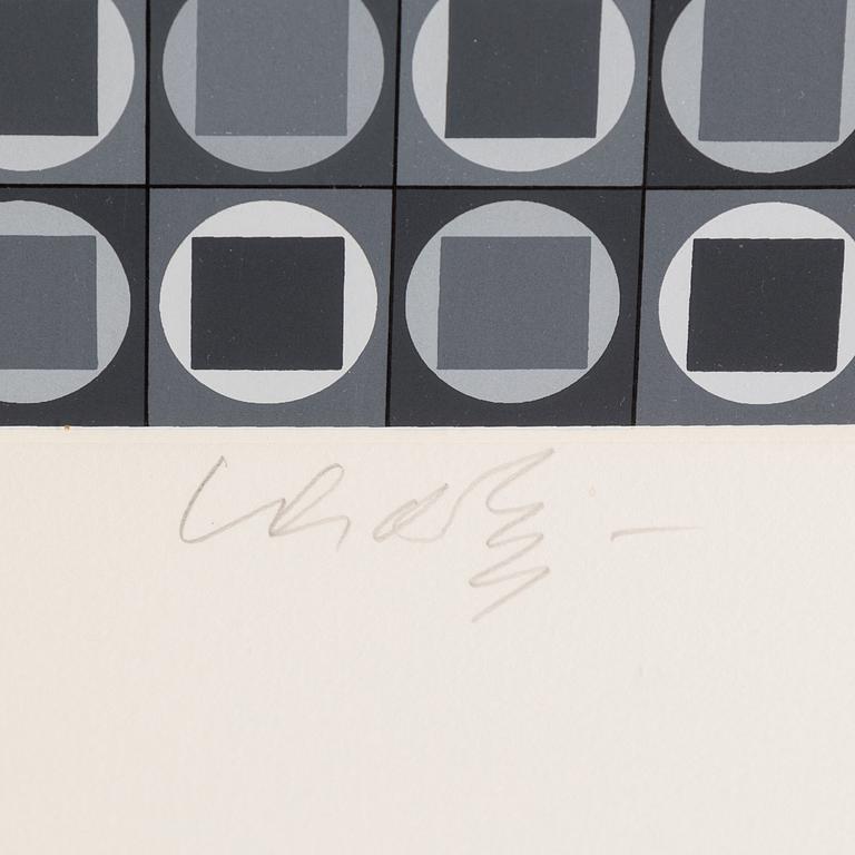 VICTOR VASARELY, serigraph, signed and numbered 227/250.