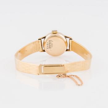 ARMBANDSUR, dam, 14K guld, Helvetia, guldarmband 18K.