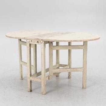 A Gustavian gate-leg table, circa 1800.