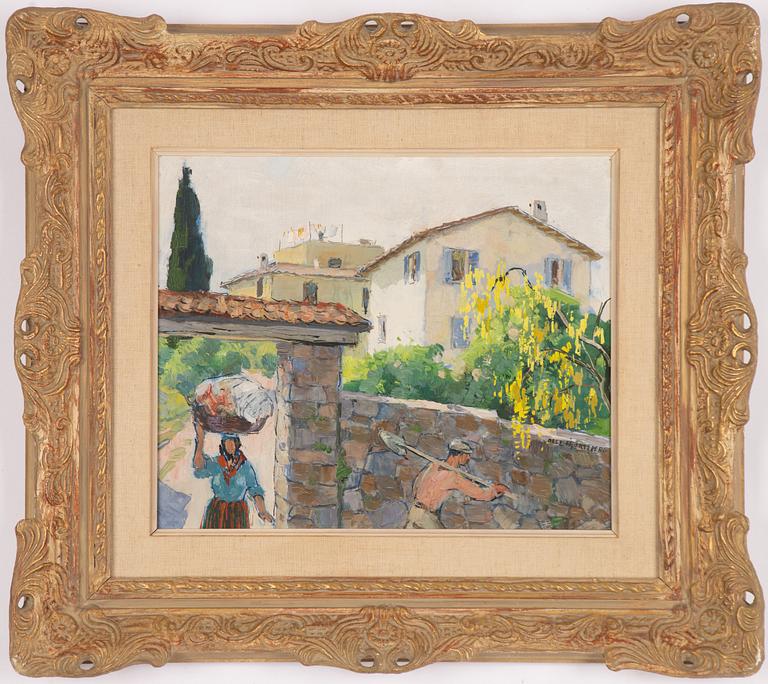 Olle Hjortzberg, Southern Street Scene.