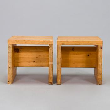 Stools, a pair from the 1970s.