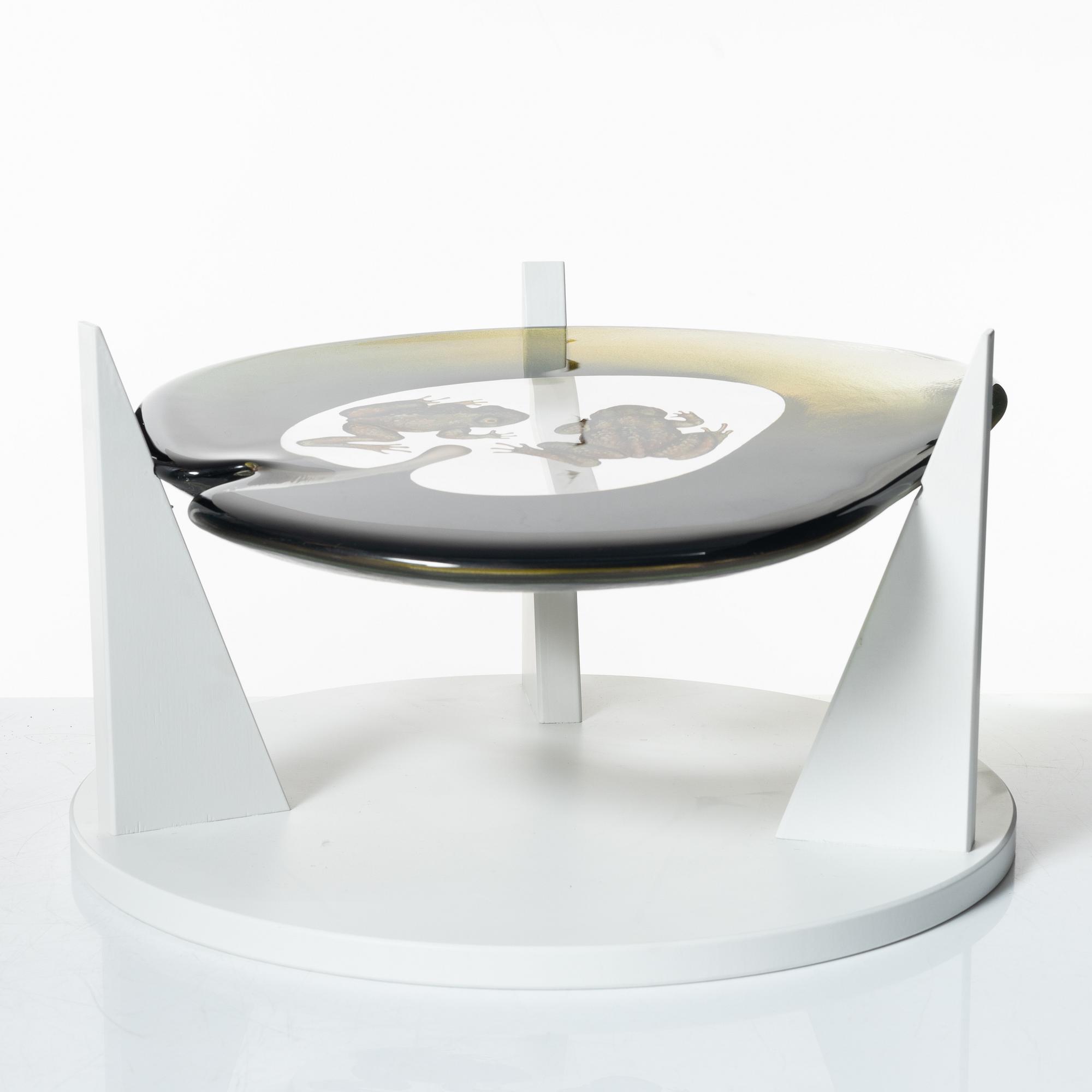 Mats Jonasson, a glass sculpture "Woodland Lake", Målerås Glasbruk, Sweden.