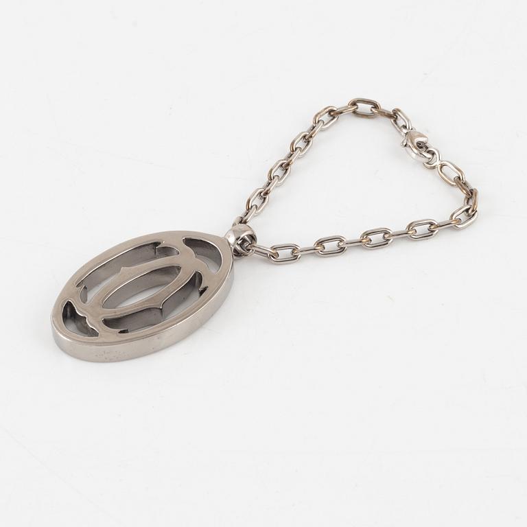 Cartier, plånböcker 3 st samt nyckelring.