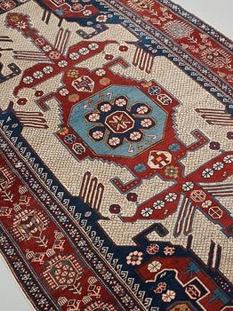 MATTO, an antique/semi-antique Shirvan, ca 234 x 130 cm (as well as the ends with 1 cm flat weave).