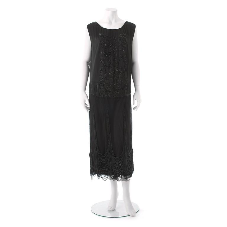 EVENINGDRESS, ateljé made, 1920/30s.