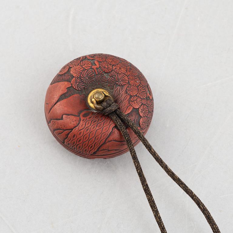 Inro, lackarbete, Japan, Meiji (1868-1912).