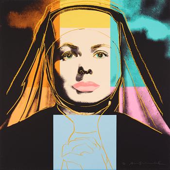 Andy Warhol, "Three portraits of Ingrid Bergman by Andy Warhol".