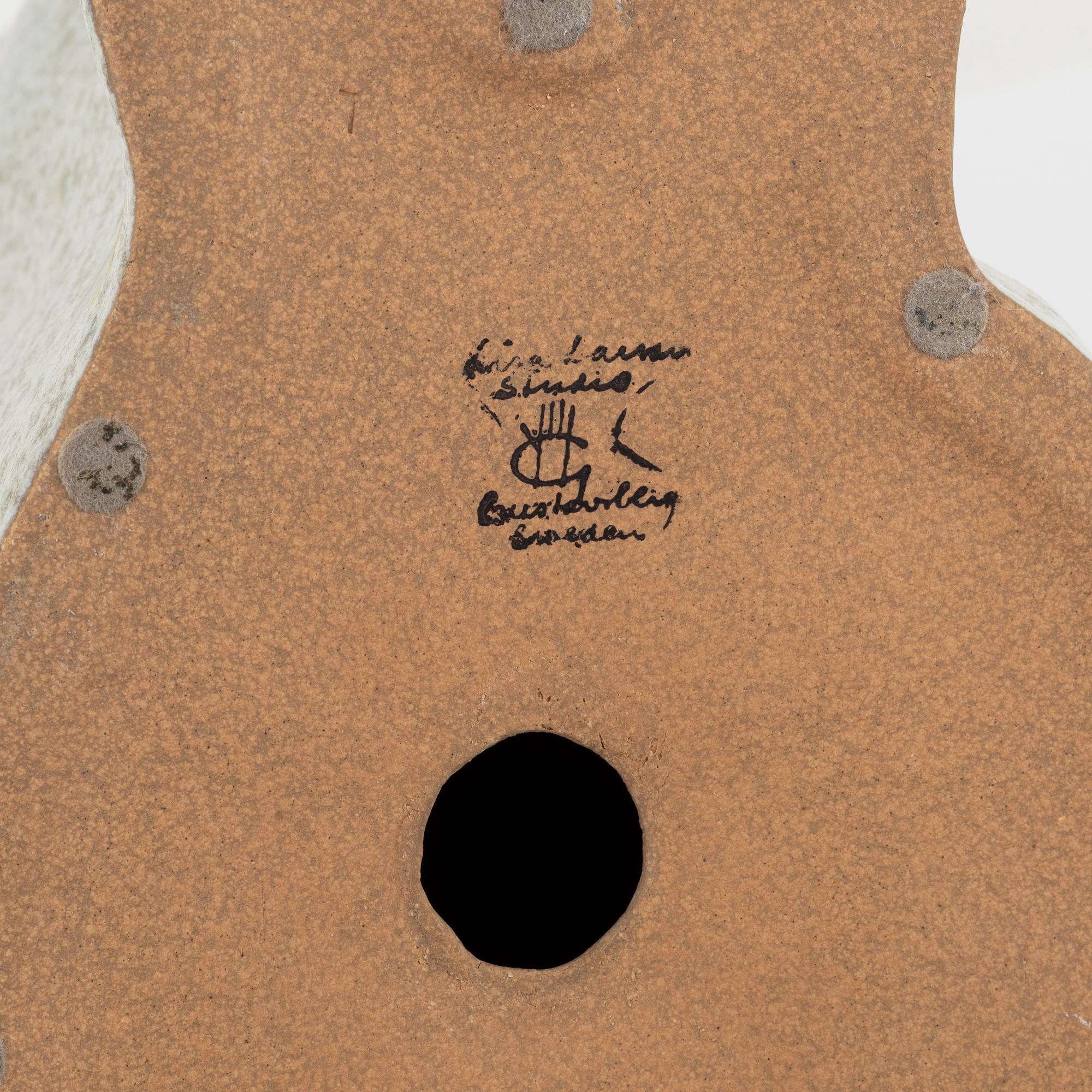 Lisa Larson, figuriner, 2 st, "Måns" och "Bulldog", Gustavsberg.