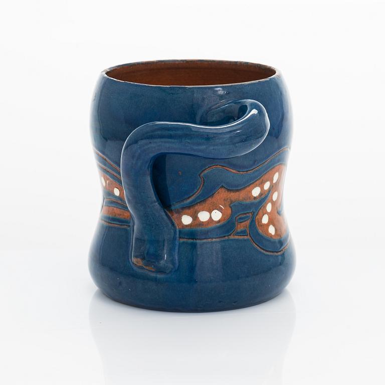 Alfred William Finch, a vase, signed A.W.F. IRIS Finland. Around year 1900.