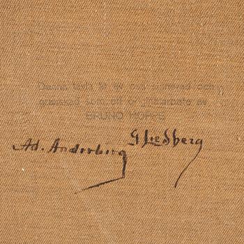 BRUNO HOPPE, tillskriven, olja på duk. Intygad a tergo.