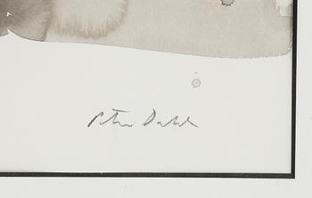 Peter Dahl, watercolour, signed.