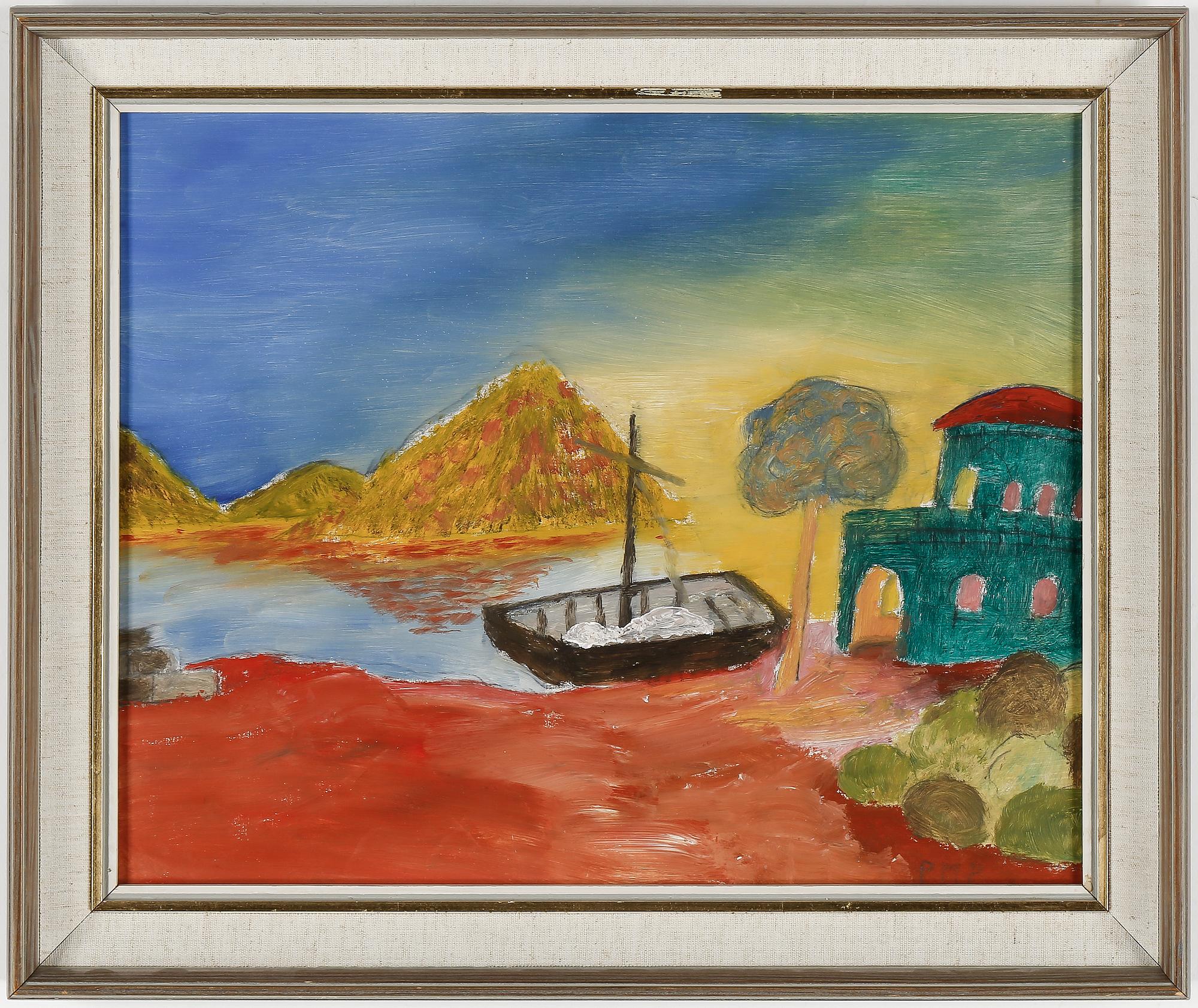 PRIMUS MORTIMER PETTERSSON, olja på masonitpannå, signerad.