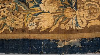 A tapestry, "Verdure", tapestry weave, ca 312-318 x 302-307 cm, Aubusson around 1700-first half of the 18th century.