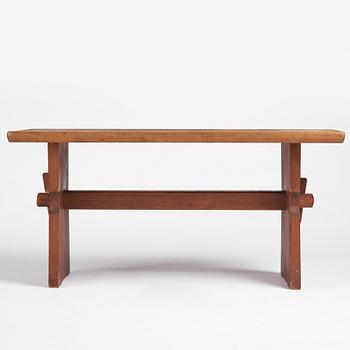Axel Einar Hjorth, an oak and pine table 'Wärmdö', Nordiska Kompaniet, Sweden 1930s.