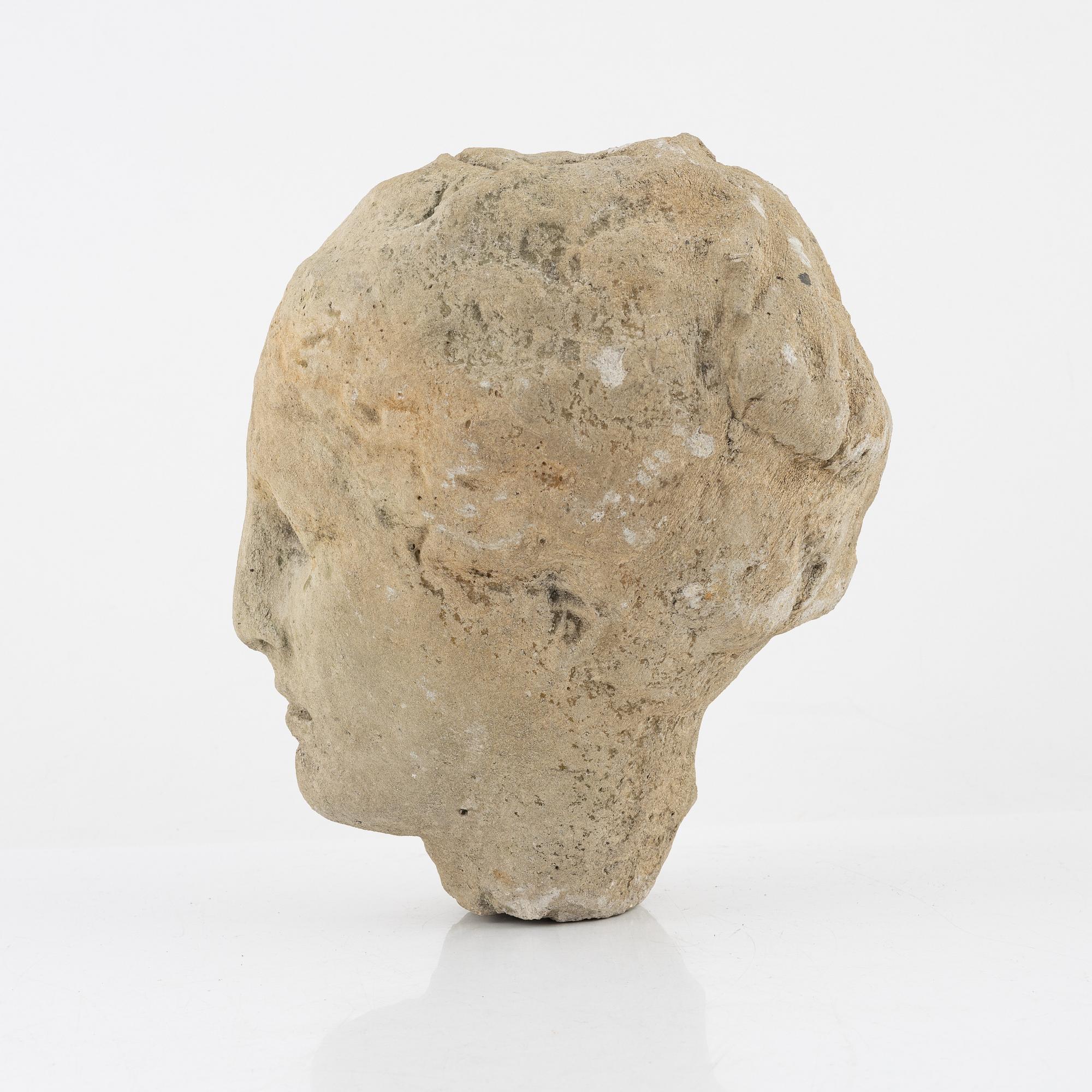 A sandstone sculpture, 19th/20th Century.