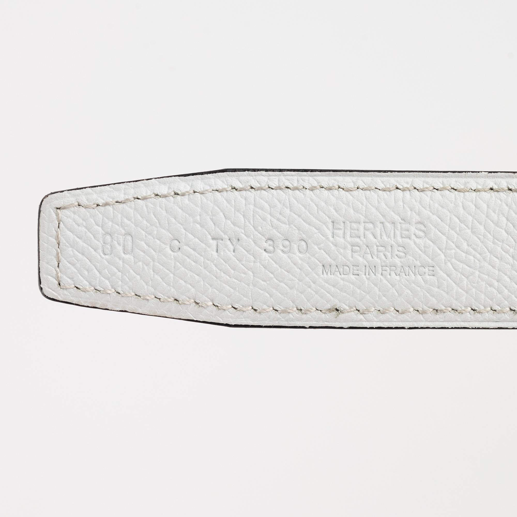Hermès, a 'Constance' belt, size 80, 2018.