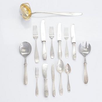 A 77-piece silver cutlery set, Käkisalmi, Turku, Hämeenlinna 1929-33.