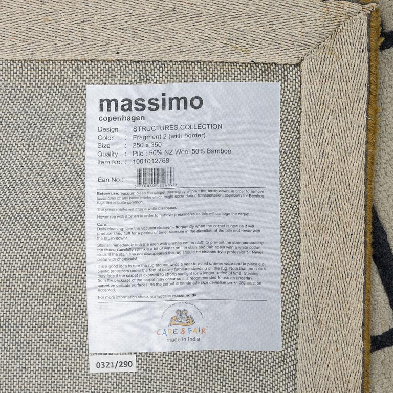 Rug, Massimo, "Fragment", India, contemporary. 350 x 250 cm.