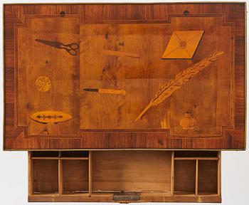 Bord, utfört i Gottlieb Iwerssons verkstad av Peter Rundgren (verksam i Stockholm 1779-1785), Gustavianskt.