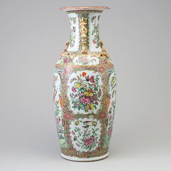 A Chinese famille rose vase, Canton, circa 1900.