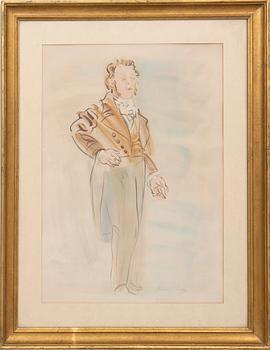 Raoul Dufy, André-Marie Ampère, färglitografi.