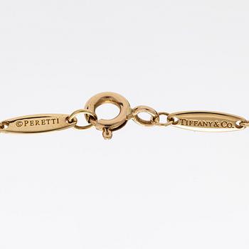 Tiffany & Co, Elsa Peretti, halsband, "Diamonds by the Yard", 18K guld med en briljantslipad diamant.
