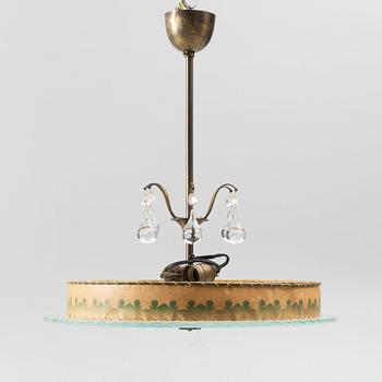 A Swedish Grace ceiling lamp, Sweden, 1920's.
