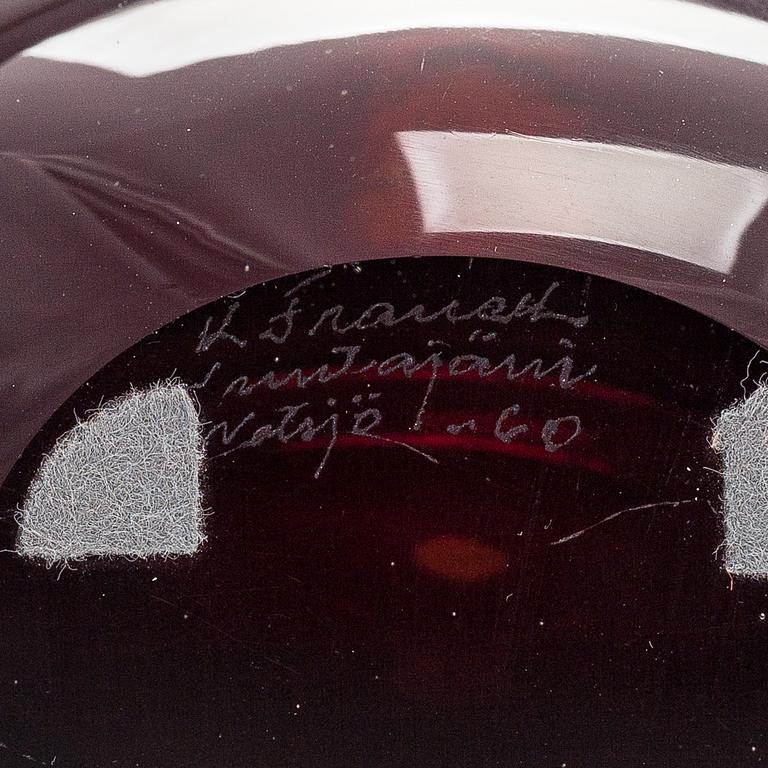 Kaj Franck, a 'KF 240' vase signed K. Franck Nuutajärvi Notsjö -61.