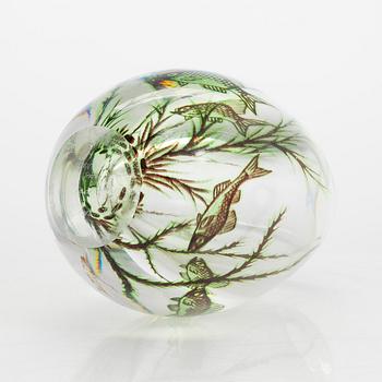 Edvard Hald, vas, signerad Orrefors Sweden, graal nr 1949 D, Edvard Hald.