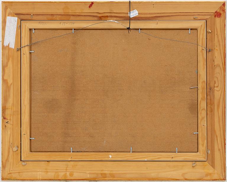 Lindorm Liljefors, Autumn landscape with moose and dog.