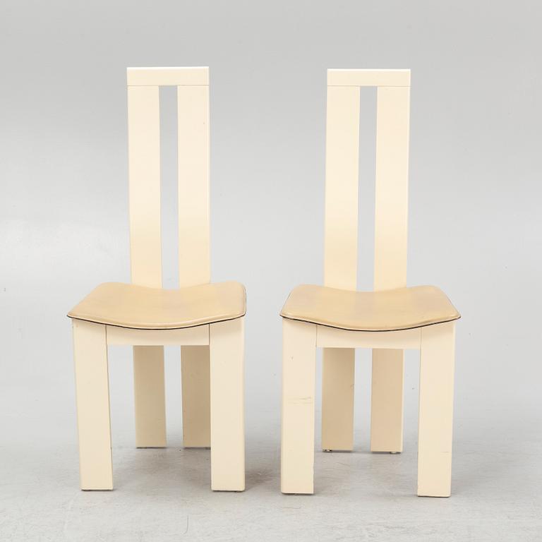 Pietro Costantini, stolar, 8 st, troligen för Ello, Italien, 1980-tal.