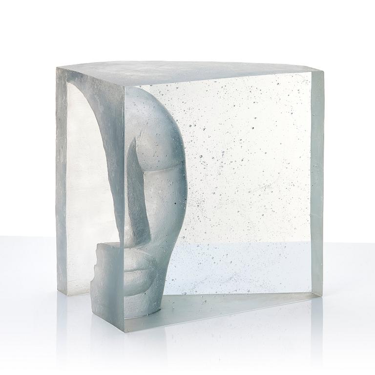 Ann Wolff, a kiln-casted glass sculpture "Persona", Sweden 2003, ed. 8/9.